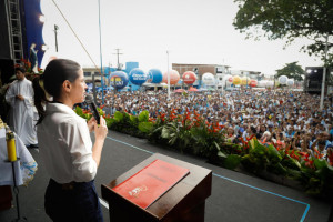 Raquel Lyra na 121ª Festa de Nossa Senhora da Conceição