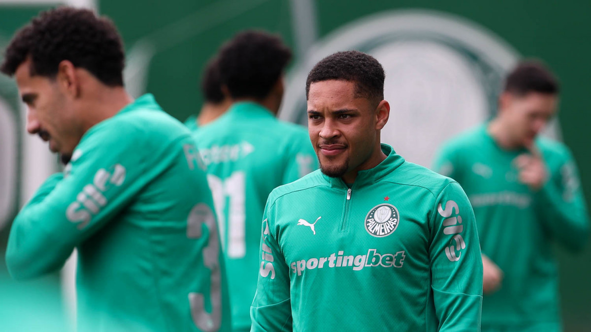 Vitor Roque, atacante do Palmeiras/ Cesar Greco/Palmeiras