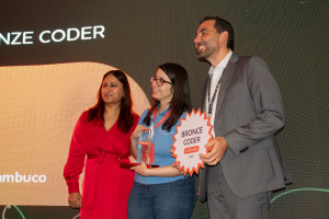 Sarah conquistou o terceiro lugar na categoria UniCoder