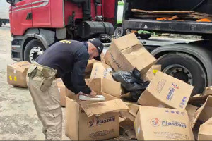 Caminhão com a carga de maconha saiu de São Paulo com destino para o Rio Grande do Norte