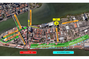 PCR divulgou esquema de trânsito com alternativas para as vias bloqueadas