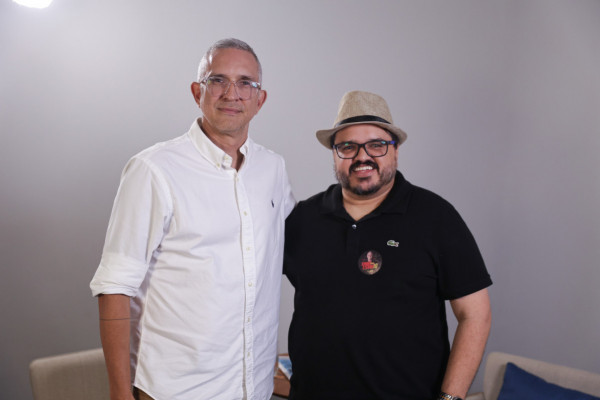 Paulo Bivar e Manolo Veloso, candidatos a presidente e a vice do Sport pela chapa "Sport Eterno"