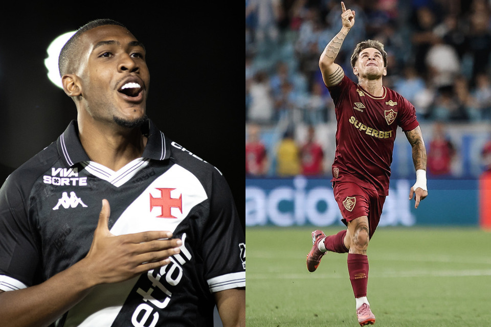 Rayan e Soteldo, atacantes do Vasco e Fluminense, respectivamente /Matheus Lima/Vasco e Lucas Merçon/ Fluminense