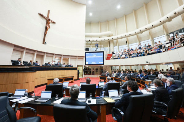 Sessão ordinária na Assembleia Legislativa de Santa Catarina (Foto: Jeferson Baldo / Agência AL)