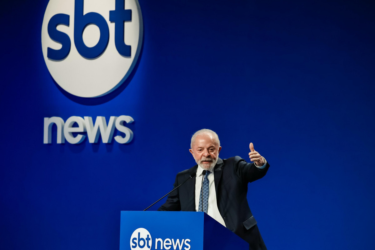 Presidente da República Luiz Inácio Lula da Silva, durante a Cerimônia de lançamento do SBT News./Foto: Ricardo Stuckert / PR