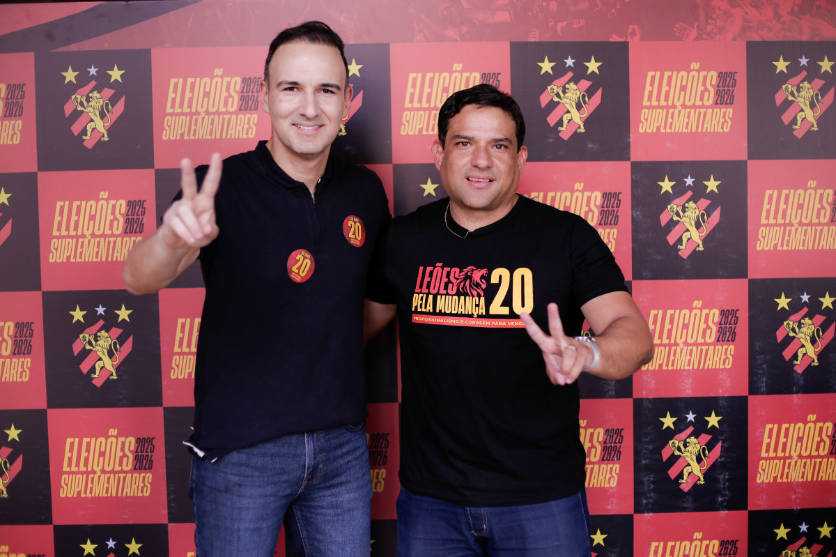 Matheus Souto Maior e Kadico Pereira, eleitos presidente e vice-presidente do Sport/Paulo Paiva/Sport Recife