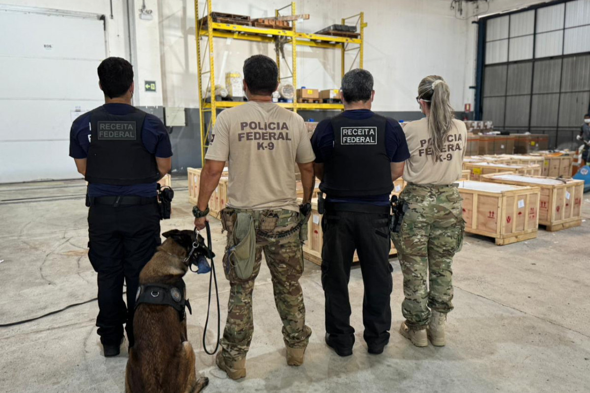 PF apreende cocaína no aeroporto do Recife (Foto: Divulgação/PF)