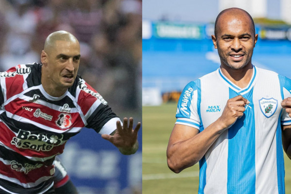 Ariel e Quirino, atacantes do Santa Cruz