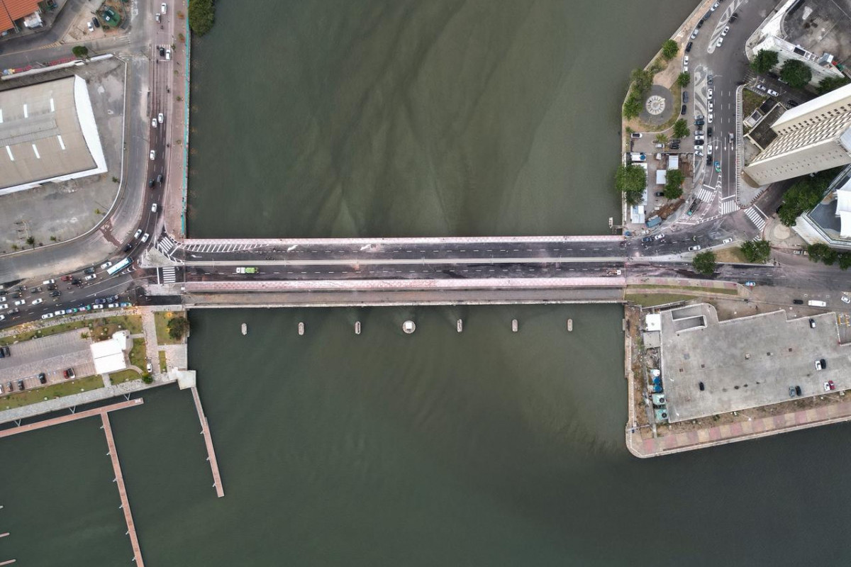 Ponte Giratória foi reinaugurada no dia 23 de dezembro/Francisco Silva/DP Foto