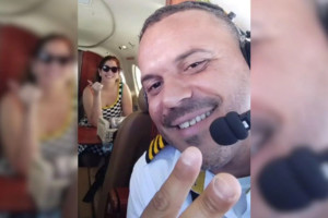 Foto foi tirada no dia do acidente a&eacute;reo 