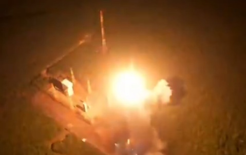 Foguete explodiu após o lançamento, no Maranhão /Reprodução