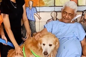 Edilson comemorou o reencontro ao lado da filha e da esposa S&ocirc;nia Aparecida.
"Estou muito feliz, j&aacute; ganhei meu presente de Natal", disse.  
