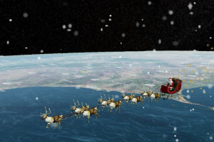 Trajeto do Papai Noel em 3D