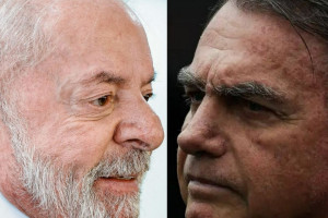O presidente Luiz In&aacute;cio Lula da Silva e o ex-presidente Jair Messias Bolsonaro