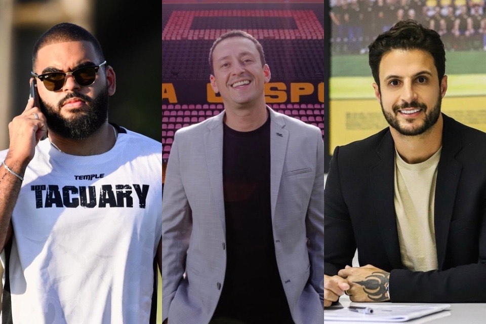 Brenno Lucena, Ítalo Rodrigues e Hudson vão compor o departamento de futebol do Sport/Divulgação/Tacuary, Paulo Paiva/Sport Recife e @joaovdsp/Criciúma EC