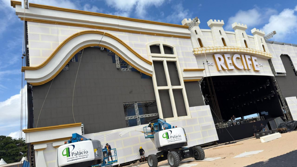 Palco da Virada do Recife 2026./Divulgação