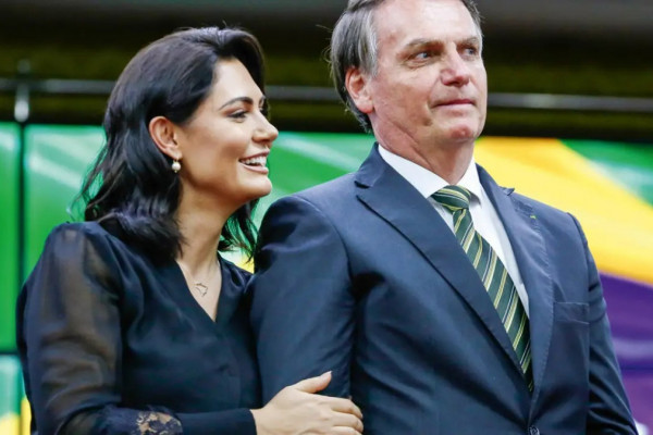Michelle e Jair Bolsonaro (Carolina Antunes/PR)