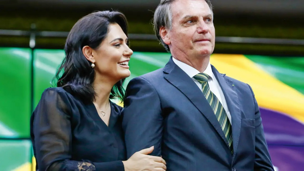 Michelle e Jair Bolsonaro/Carolina Antunes/PR