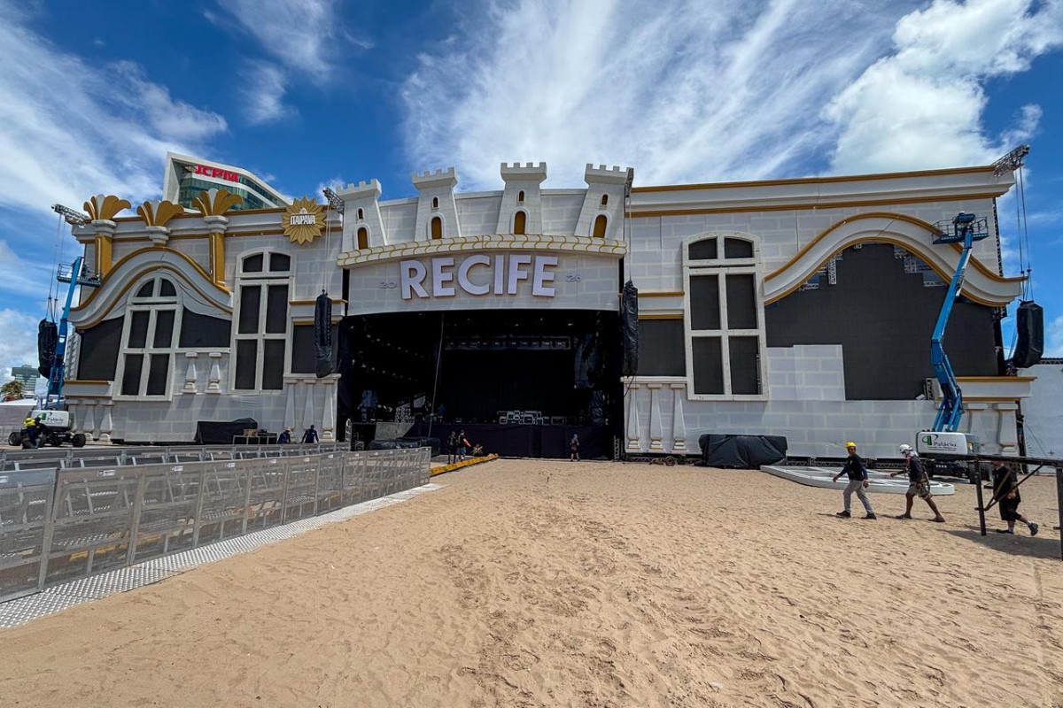 Shows acontecerão na Praia do Pina, Zona Sul do Recife/Foto: Rafael Vieira/DP