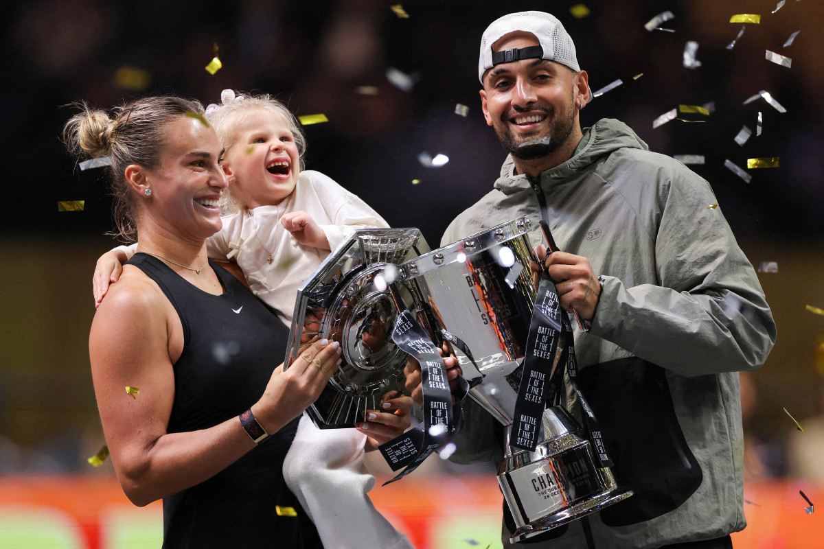 Aryna Sabalenka e Nick Kyrgios, tenistas/ AFP