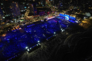Primeira noite da Virada Recife 2026 re&uacute;ne p&uacute;blico no Pina com shows nacionais
