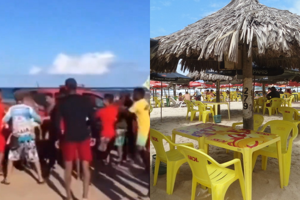 Segundo os comerciantes ouvidos, o valor do aluguel das cadeira e do guarda-sol é acordado com os clientes no momento em que chegam nas barracas, com disponibilidade de flexibilização da quantia cobrada dependendo do horário e da quantidade de bebidas consumidas./Reprodução/Redes Sociais