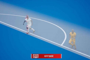 Atual tecnologia do impedimento semi-autom&aacute;tico da Fifa