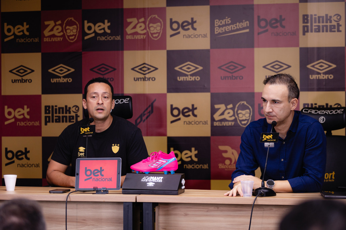 Ítalo Rodrigues e Matheus Souto Maior, executivo e presidente do Sport/Paulo Paiva/ Sport 