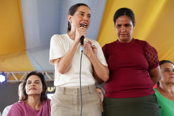 Inauguração do Centro de Educação Infantil Tia Nicinha, em Igarassu (Foto: Sandy James/ DP Foto)