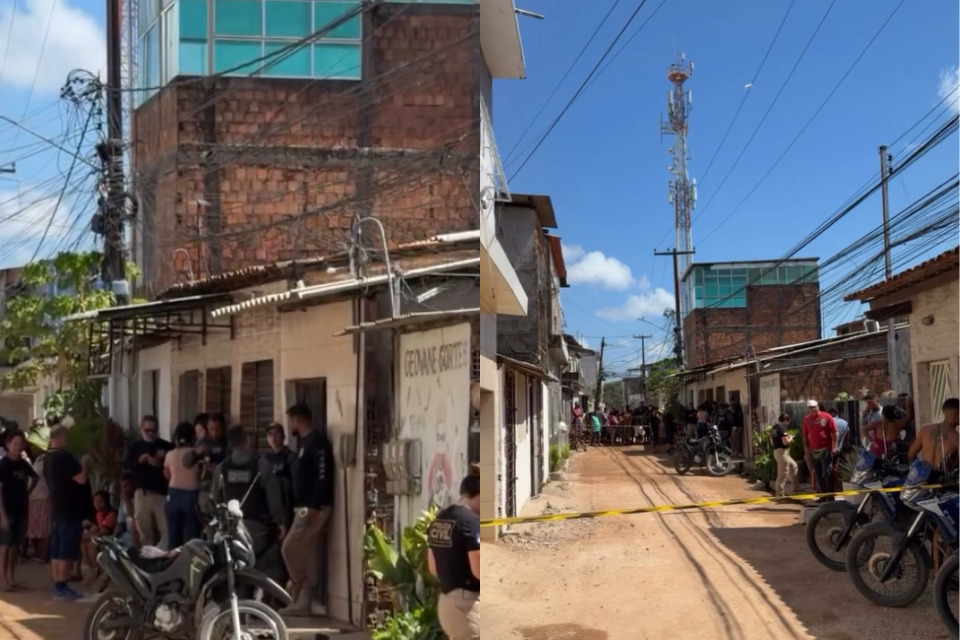 Quatro homens foram mortos em uma barbearia, no bairro de Vila Sotave, em Jaboatão dos Guararapes, na manhã desta terça-feira (30)/Reprodução/Redes Sociais