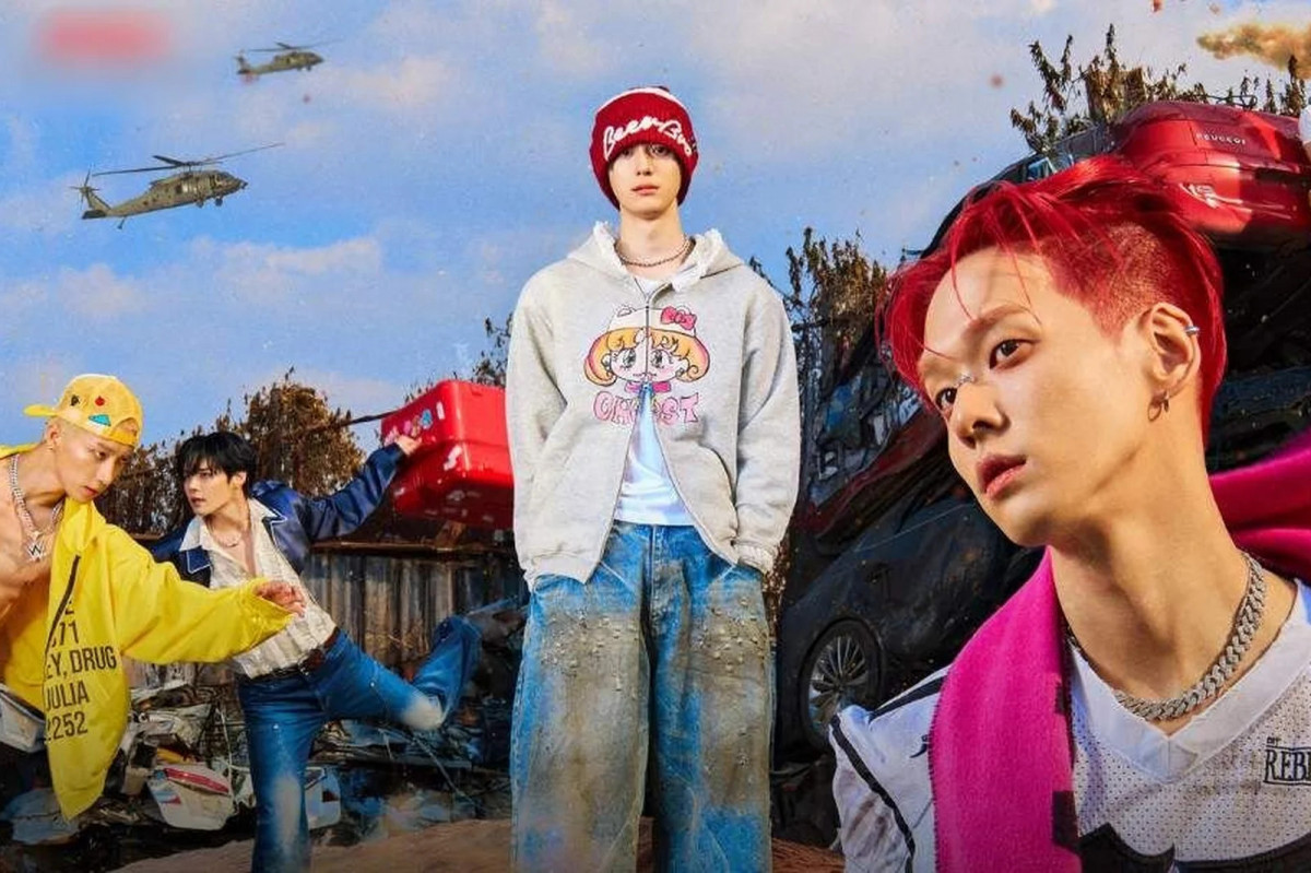 from20 (ex-BIGSTAR), HELLO GLOOM (ex-IMFACT), Kang Yuchan (A.C.E.), Lim Sejun (VICTON) e o DJ YYJ formam o WAY BETTER/Foto: Divulgação