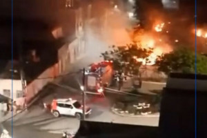 Inc&ecirc;ndio atingiu unidade da Compesa, mas n&atilde;o houve feridos
