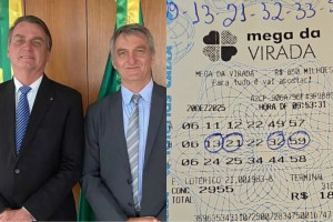 Jair e Renato Bolsonaro acertaram a quadra da Mega da Virada de 2025