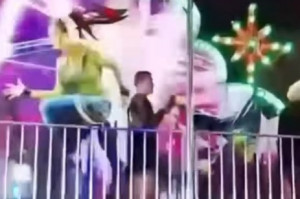 Acidente aconteceu no brinquedo conhecido como "surf" em parque de divers&otilde;es, em Garanhuns