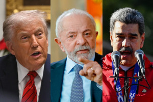 Donald Trump, Lula e Nicol&aacute;s Maduro
