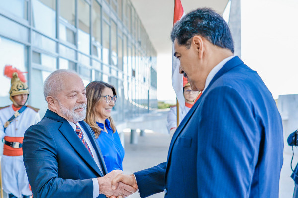 Visita de Nicolás Maduro ao Palácio do Planalto, em maio de 2023