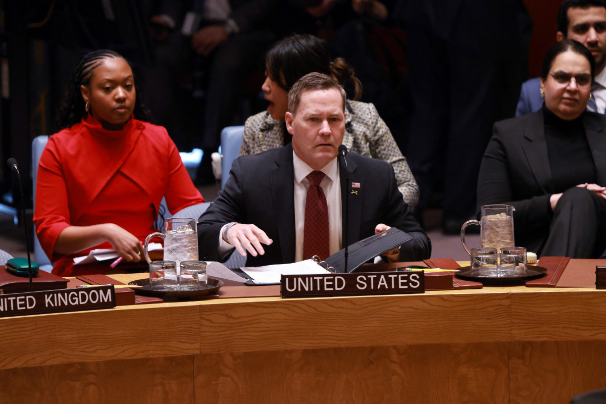 O embaixador dos EUA, Mike Waltz/SPENCER PLATT / GETTY IMAGES NORTH AMERICA / Getty Images via AFP