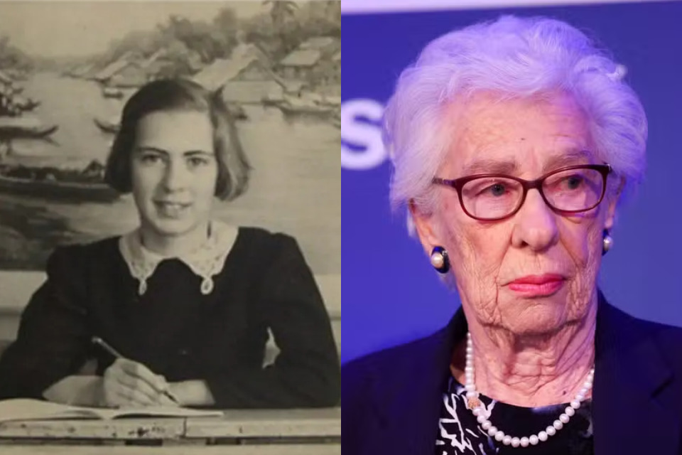 Eva Geiringer, seu nome de solteira, nasceu na Áustria em 1929 e era criança quando os nazistas invadiram seu país./Chris Jackson / POOL / AFP.