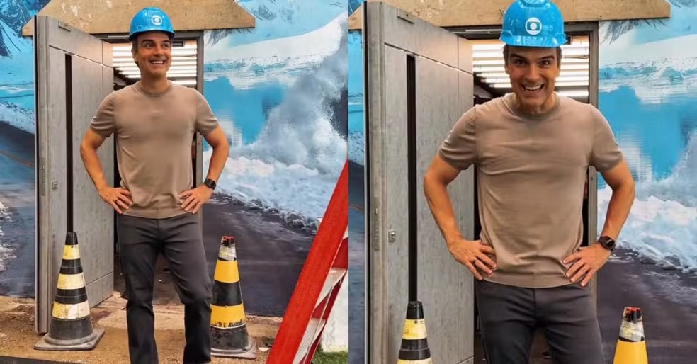 Tadeu Schmidt mostra detalhes da área externa do BBB 26/Reprodução/Instagram