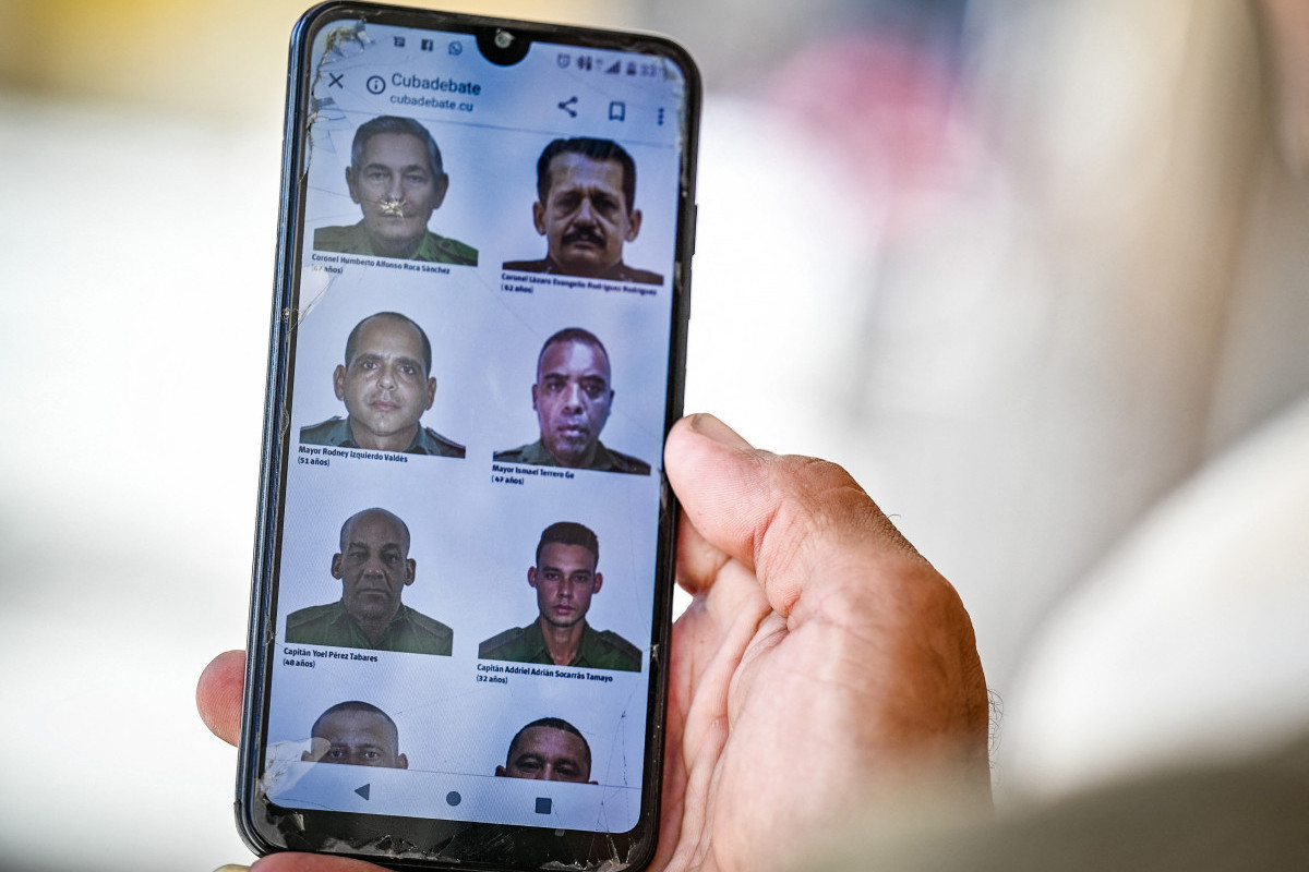 Imagens de alguns dos 32 oficiais e soldados cubanos mortos durante a intervenção militar dos EUA na Venezuela/ADALBERTO ROQUE/AFP