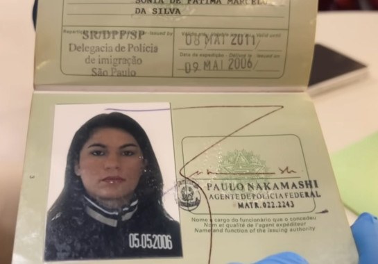 No documento conta apenas uma entrada em pa&iacute;s estrangeiro: 5 de maio de 2007, em Portugal. N&atilde;o h&aacute; carimbo de sa&iacute;da ou de outra entrada