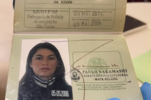 No documento conta apenas uma entrada em pa&iacute;s estrangeiro: 5 de maio de 2007, em Portugal. N&atilde;o h&aacute; carimbo de sa&iacute;da ou de outra entrada