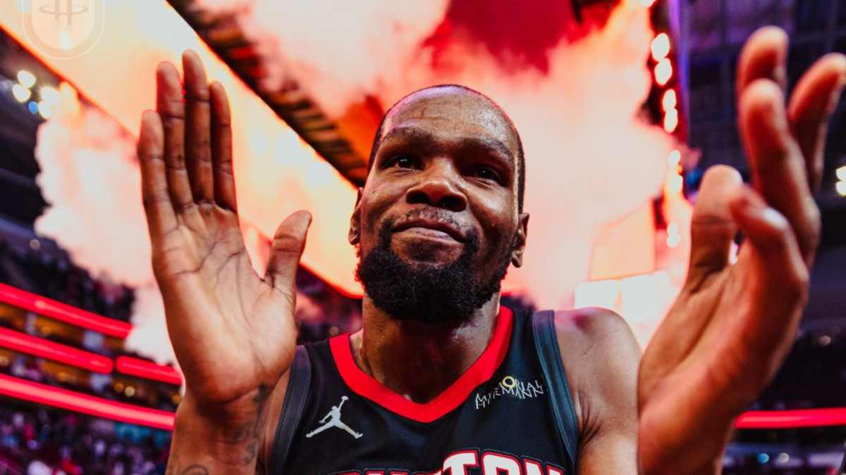 Kevin Durant, atleta do Rockets/Divulgação/Rockets