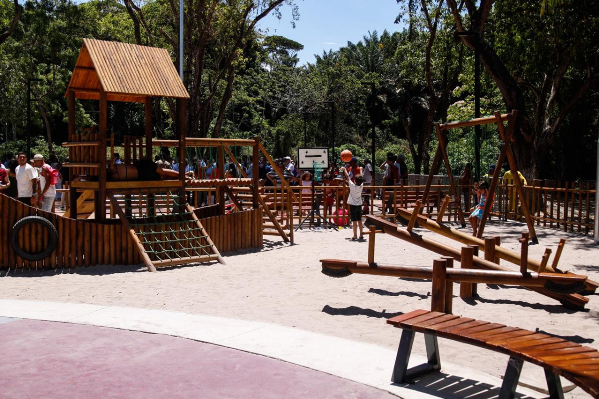Parque do Barro, na Zona Oeste, pode ser usado ara o lazer e receberá água da chuva para evitar alagamentos no entorno/Marina Torres/DP
