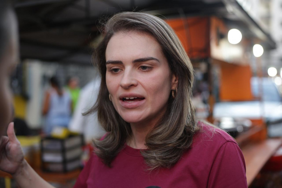 Ato pró-democracia em memória do 8 de janeiro de 2023 (Foto: Crysli Viana/ DP Foto)