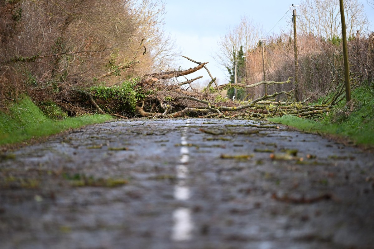 Tempestade Goretti passou pelo norte da Europa/LOU BENOIST / AFP