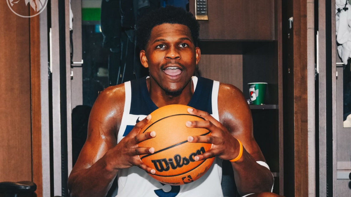 Anthony Edwards, jogador do Timberwolves/Divulgação/ Timberwolves