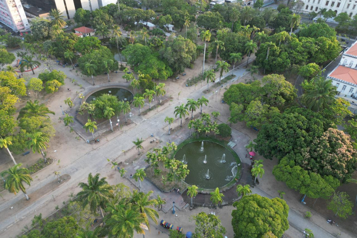 Parque 13 de Maio é cenário da icônica cena do ataque da Perna Cabeluda (Foto: Francisco Silva)