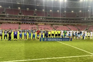 Jaguar e Vit&oacute;ria duelaram na Arena de Pernambuco. 