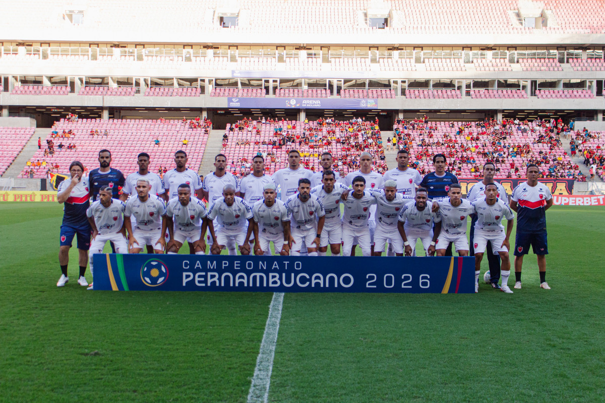 Elenco do Jaguar para o Campeonato Pernambucano de 2026/Divulgação/FPF
